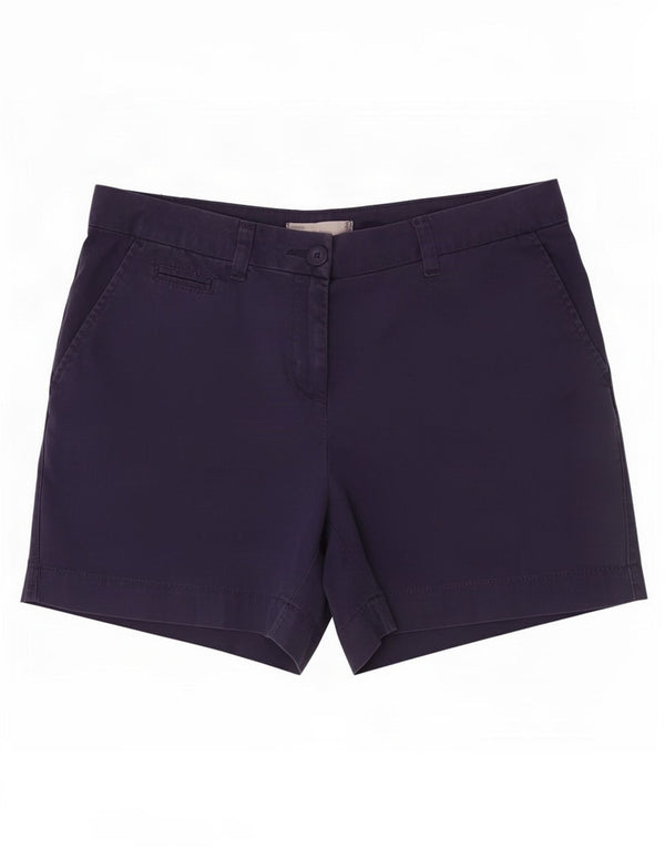 Marks & Spencer Γυναικείο σορτς Chino UK 12 Medium W32 Navy Blue Cotton