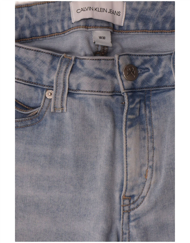 Calvin Klein Γυναικείο Slim Jeans W30 L27 Μπλε βαμβακερό