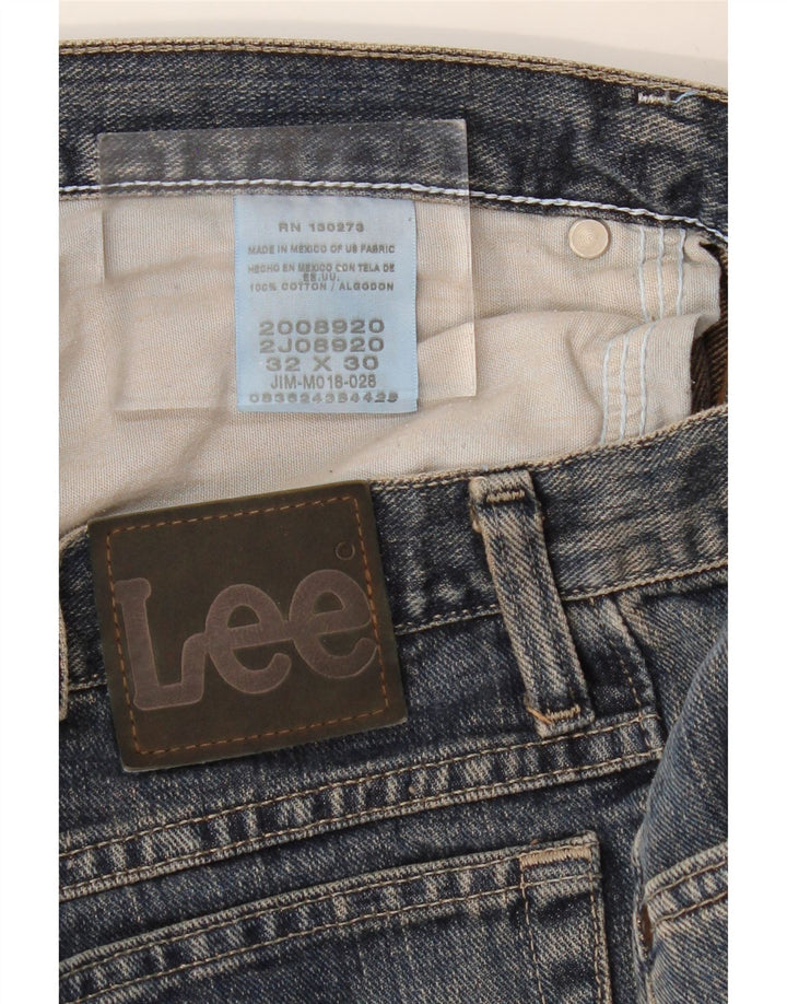 Ανδρικό τζιν ίσιο LEE Regular Fit W32 L30 Μπλε βαμβακερό