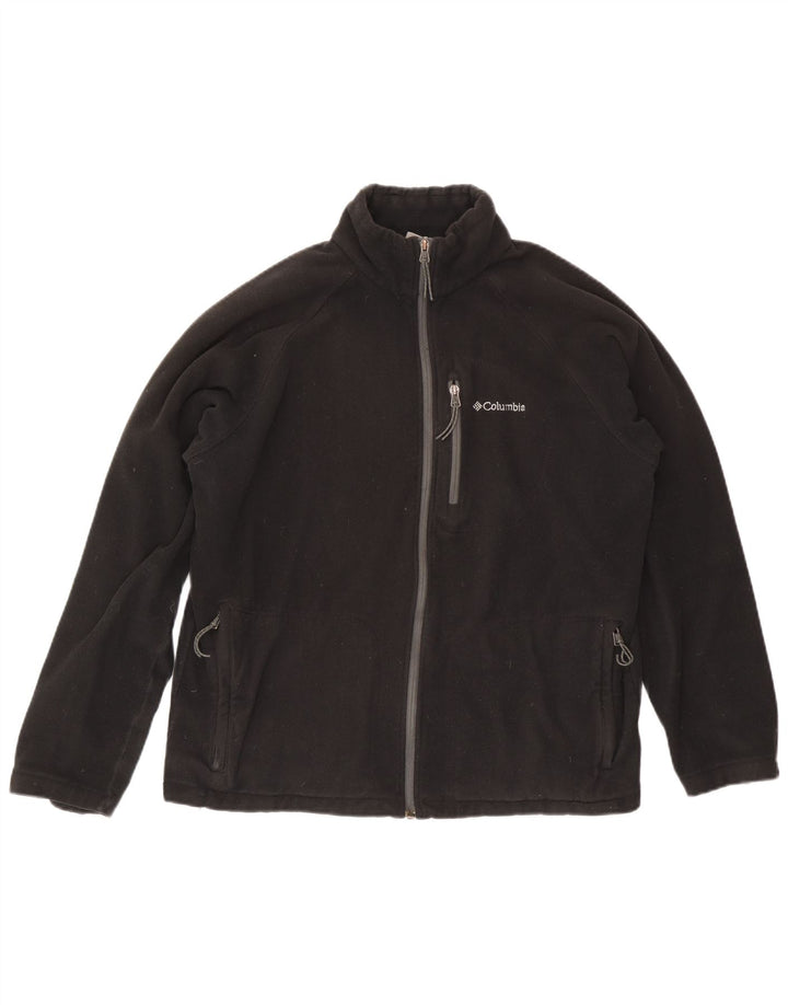 Columbia Ανδρικό Fleece Jacket UK 40 Large Black Polyester
