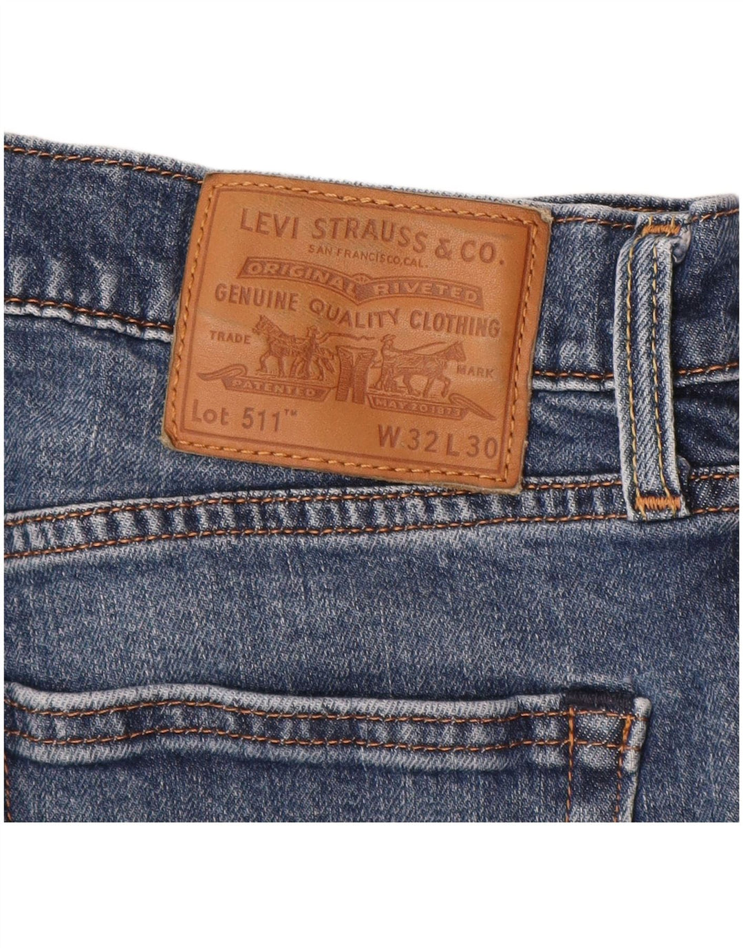 Ανδρικό τζιν LEVI'S Slim W32 L30 Μπλε