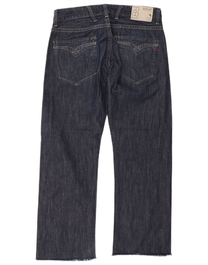 Replay Ανδρικό ίσιο τζιν W34 L28 Navy Blue