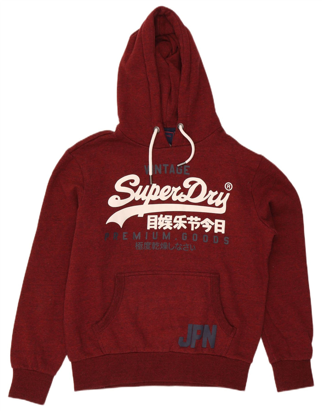 Superdry Ανδρικό γραφικό κουκούλα Jumper XL Maroon Polyester