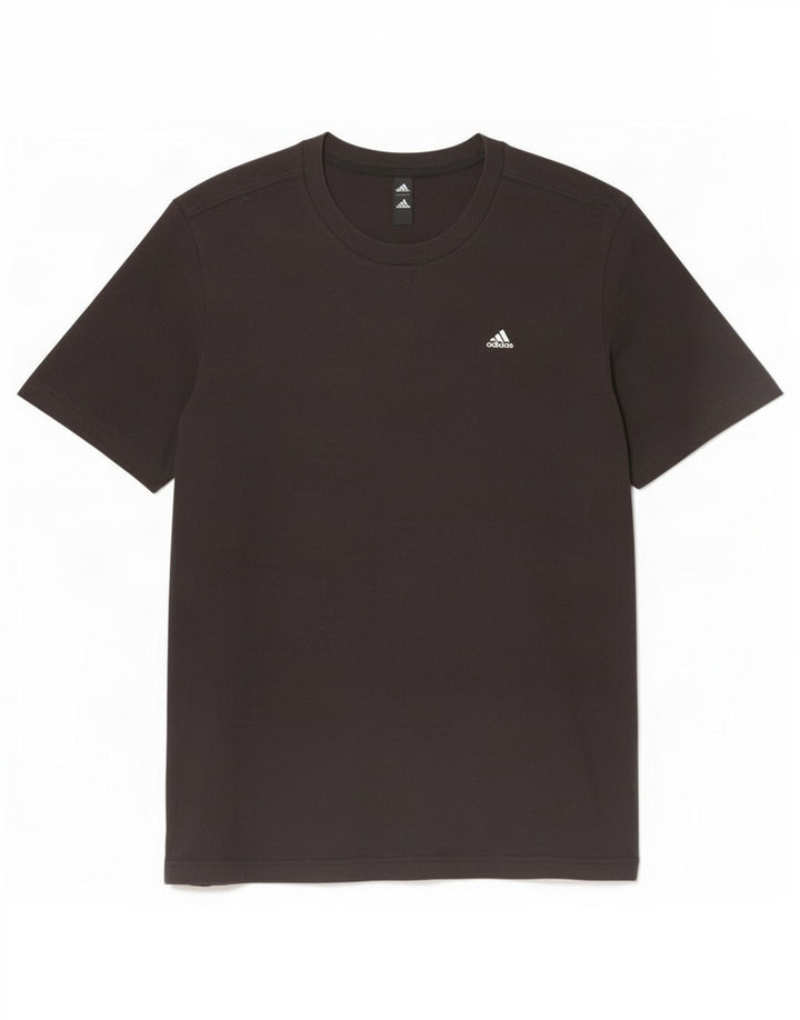 Ανδρικό T-Shirt Adidas Τοπ μεσαίο μαύρο βαμβακερό