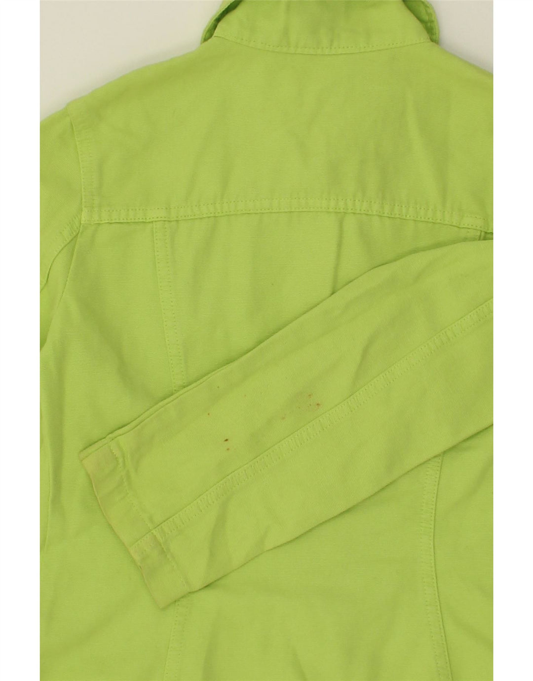 BENETTON Girls 4 Button Blazer Jacket 9-10 Years Large Green Cotton Vintage Benetton and Second-Hand Benetton from Messina Hembry 