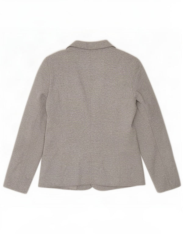 Zara Γυναικείο Μπουφάν 1 Κουμπί Blazer UK 14 Μεγάλη γκρι βισκόζη