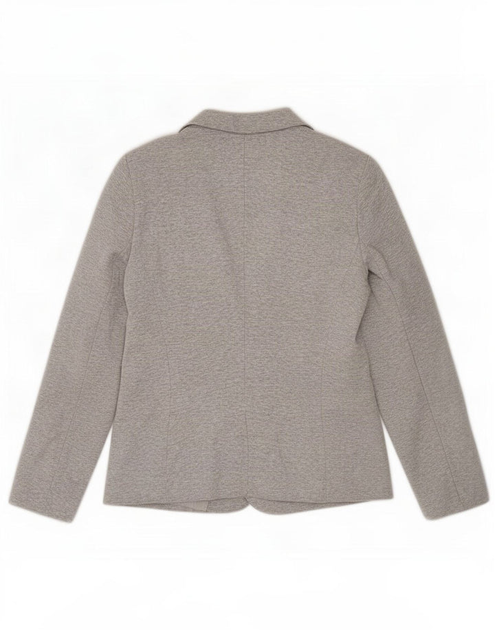 Zara Γυναικείο Μπουφάν 1 Κουμπί Blazer UK 14 Μεγάλη γκρι βισκόζη