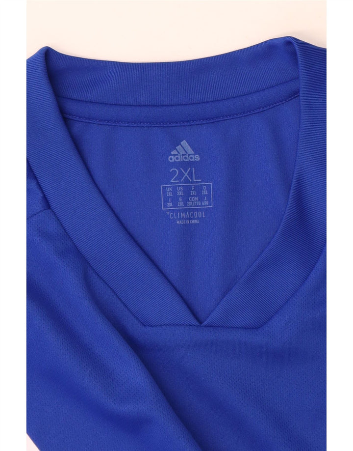 Ανδρικό T-Shirt Adidas Climacool Top 2XL Blue Colourblock