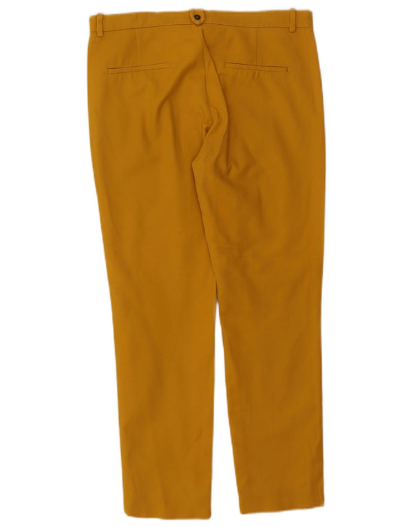 Zara Γυναικείο Slim παντελόνι Chino EU 38 Small W28 L26 Κίτρινο βαμβακερό