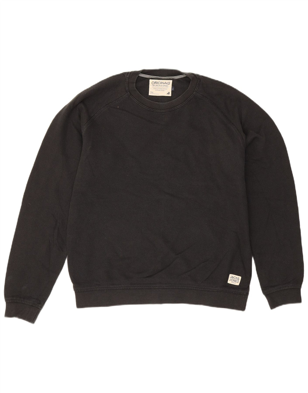 Ανδρικό φούτερ Jack & Jones Jumper μεγάλο μαύρο βαμβακερό