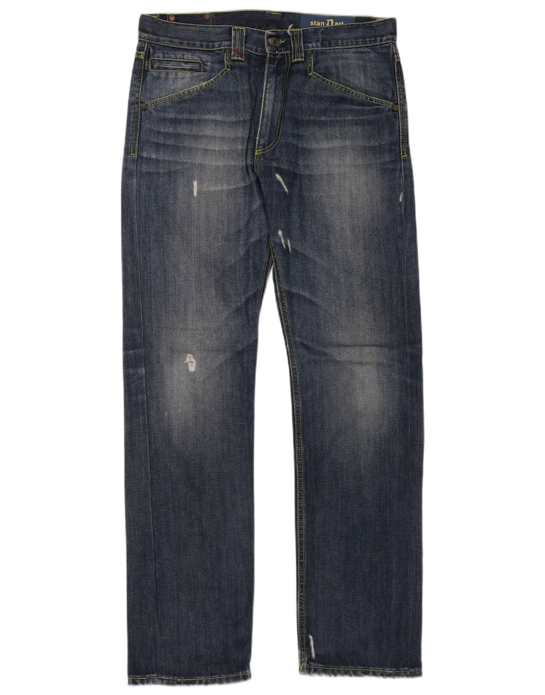 Ανδρικό τζιν DONDUP Distressed Straight W34 L32 Μπλε βαμβακερό
