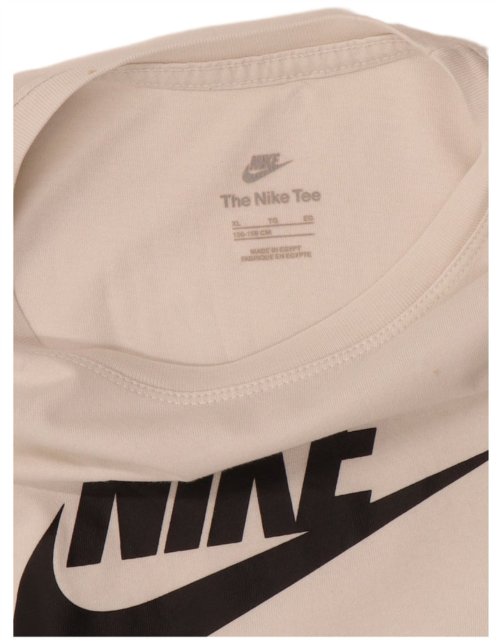 Γραφικό T-Shirt NIKE για κορίτσια 13-14 ετών XL λευκό