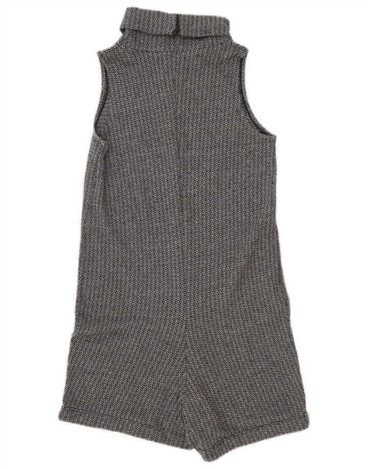 Zara Γυναικείο Αμάνικο Playsuit UK 10 Small Grey