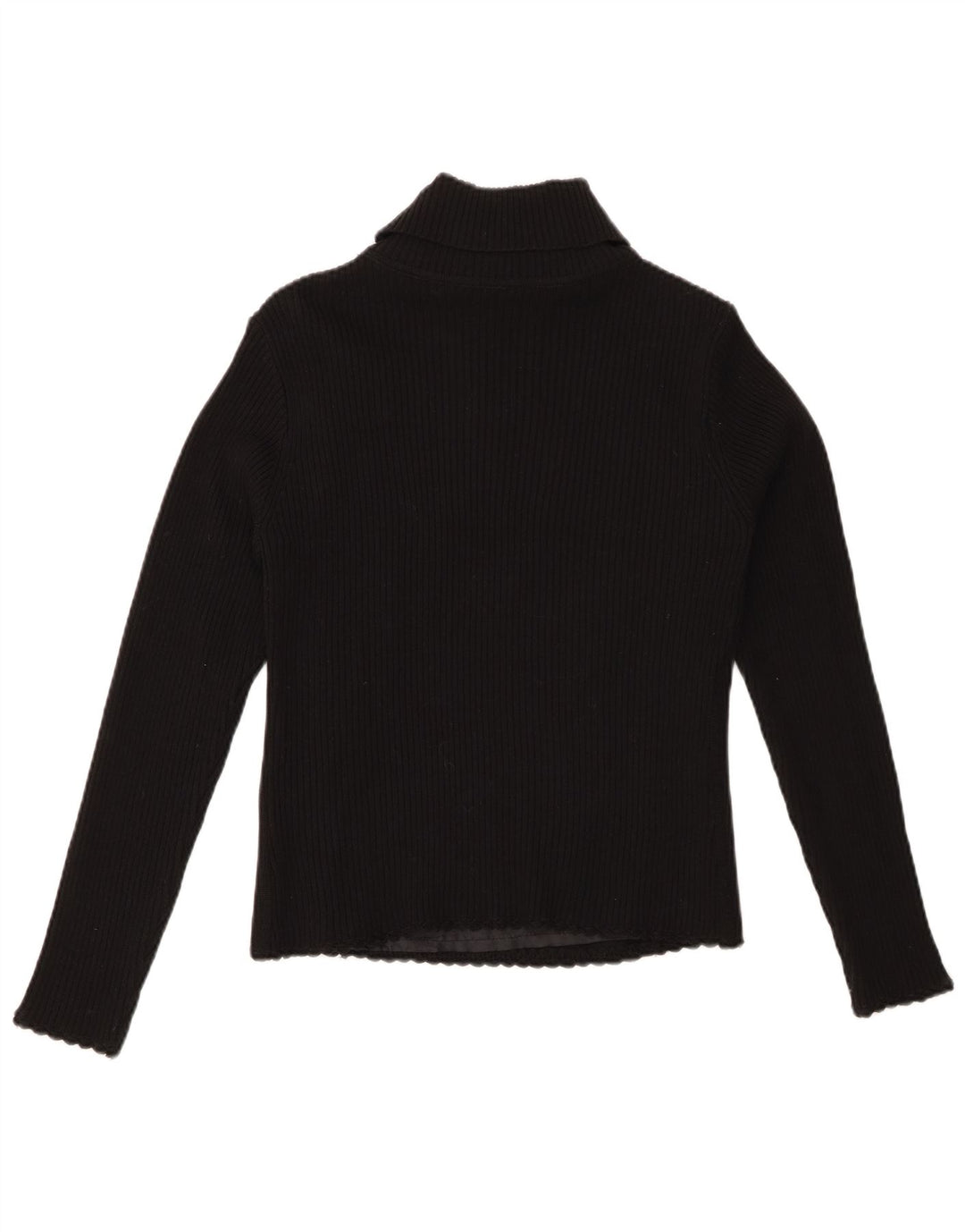 Γυναικείο πουλόβερ Vintage Crop Roll Neck Jumper UK 8 Small Black