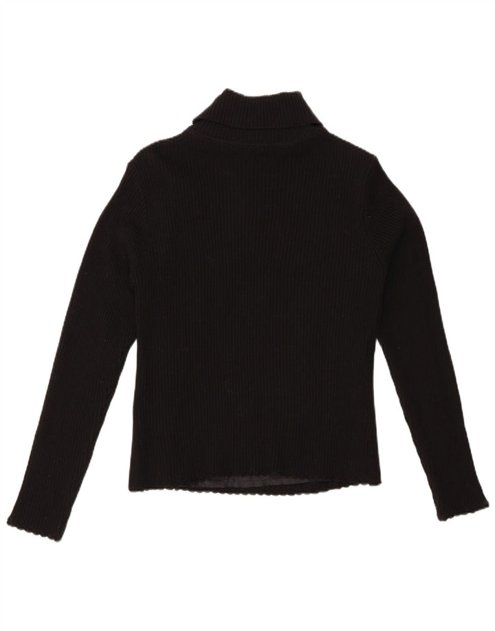 Γυναικείο πουλόβερ Vintage Crop Roll Neck Jumper UK 8 Small Black