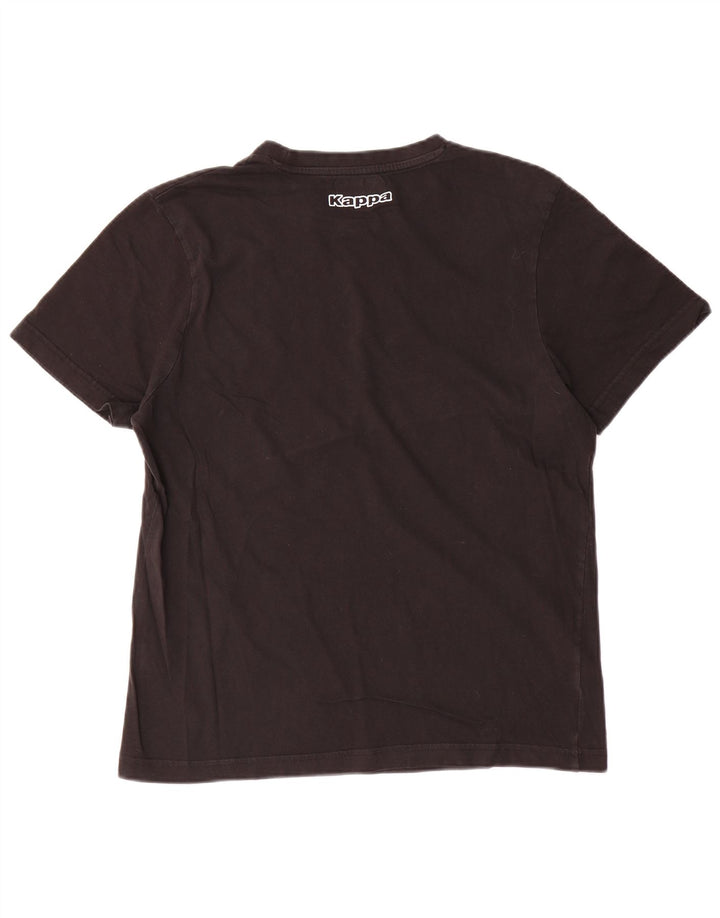 Ανδρικό γραφικό T-Shirt Kappa Top Large Μαύρο Βαμβακερό