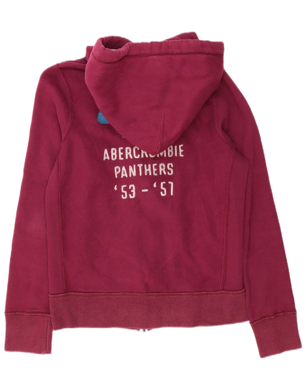 Γυναικείο πουλόβερ με κουκούλα με φερμουάρ Abercrombie & Fitch UK 16 Large Purple