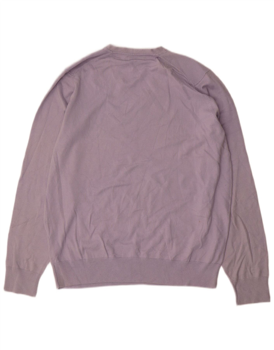 Ανδρικό πουλόβερ Marks & Spencer Autograph V-Neck Jumper μεγάλο μπλε βαμβακερό