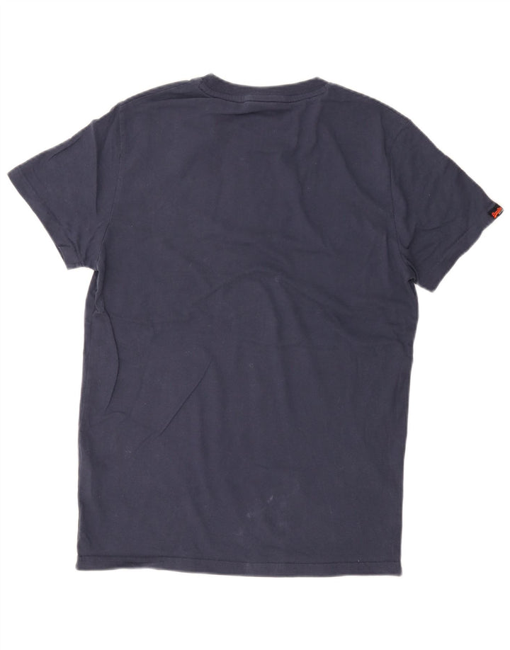 Ανδρικό T-Shirt Superdry Τοπ μεσαίου μπλε βαμβακερό