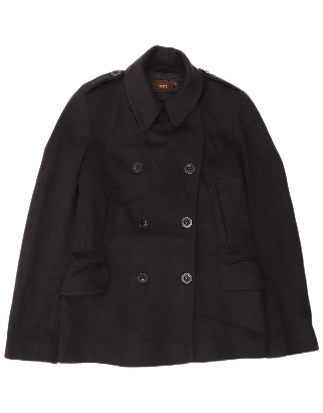 Γυναικείο παλτό Reiss Military Pea UK 10 Small Navy Blue Wool