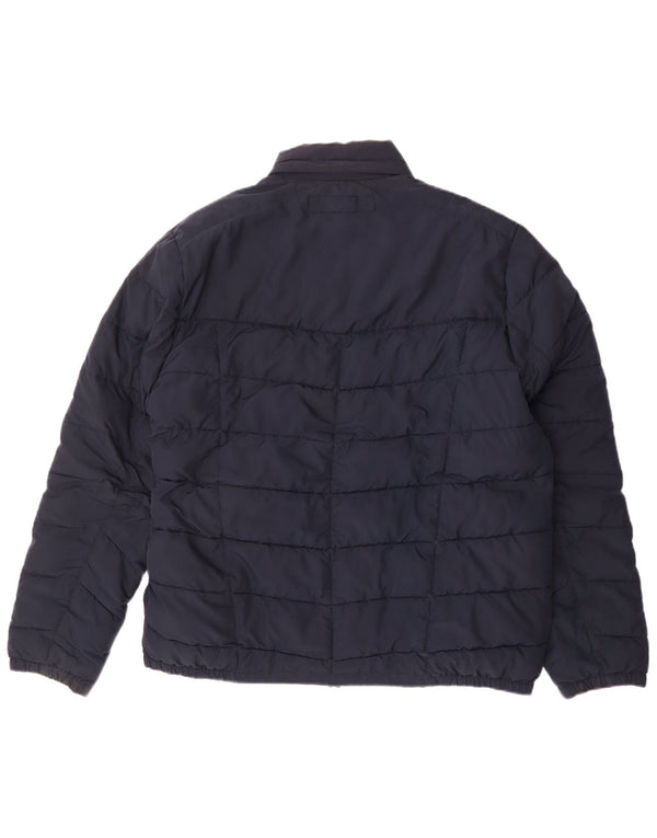 GANT Mens New Haven Padded Jacket UK 44 2XL Navy Blue Polyester