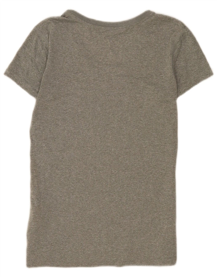 Γυναικείο T-Shirt Nike τοπ UK 10 Small Grey Flecked Polyester