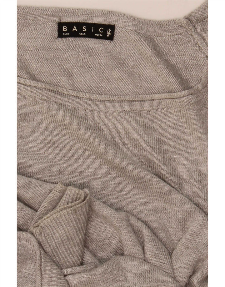 Stradivarius Γυναικεία Μπλούζα Loose Fit Top UK 10 Small Grey