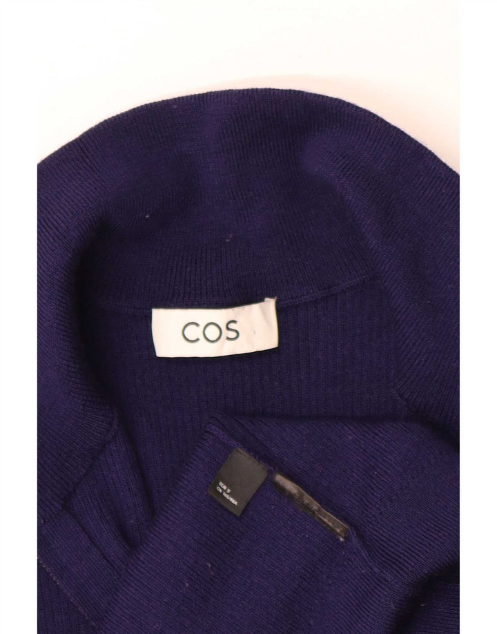 Ανδρικό πουλόβερ Cos Cardigan Small Navy Blue Colourblock