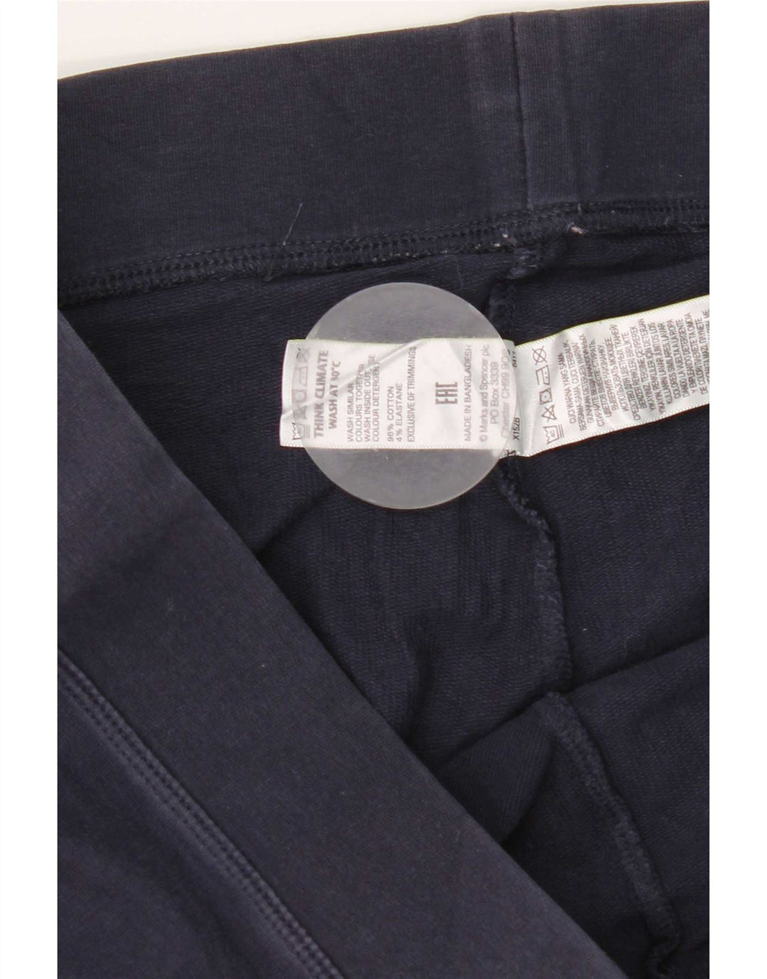 Marks & Spencer Γυναικεία Κολάν UK 16 Large Navy Blue από βαμβάκι