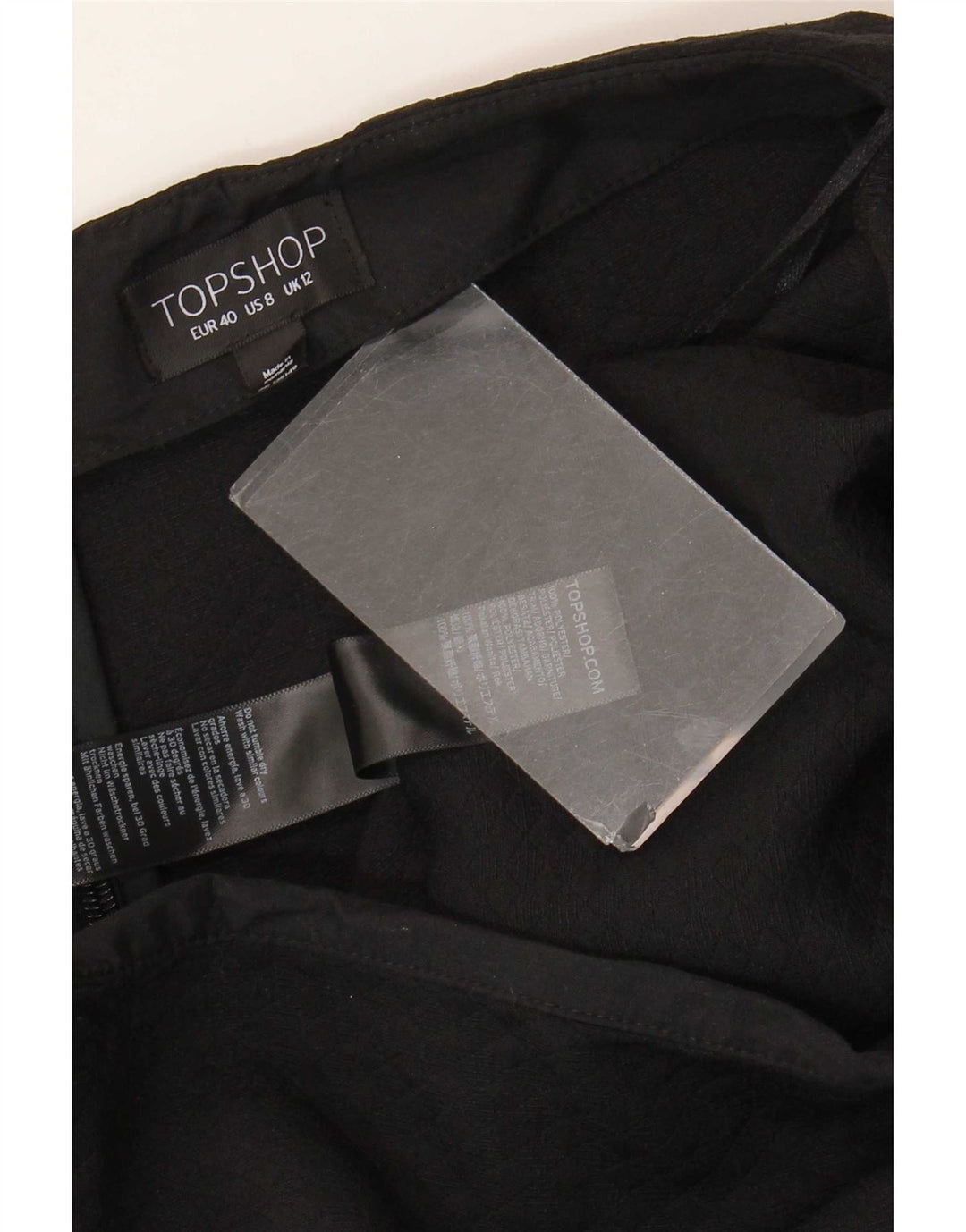 Topshop Γυναικεία Μίνι Φούστα UK 12 Medium W30 Μαύρο Floral Πολυεστέρας