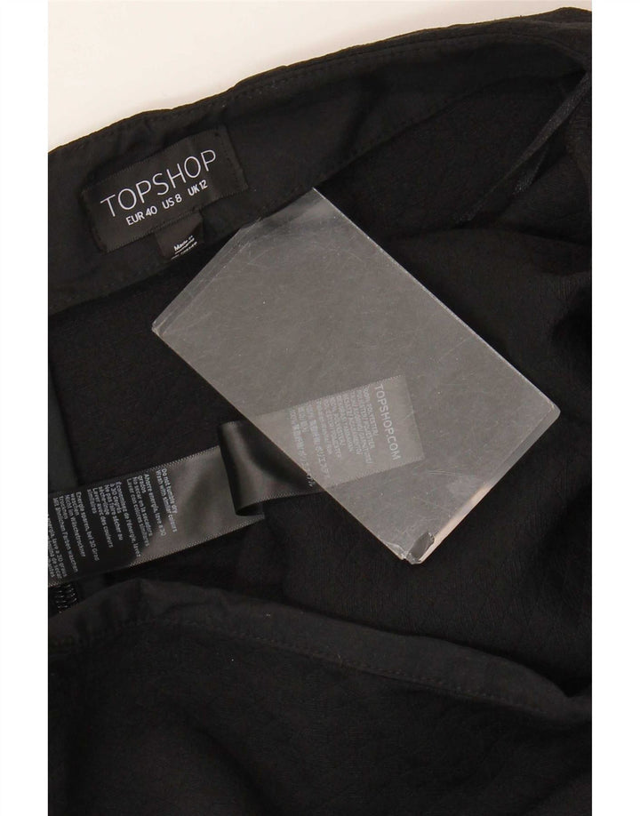Topshop Γυναικεία Μίνι Φούστα UK 12 Medium W30 Μαύρο Floral Πολυεστέρας