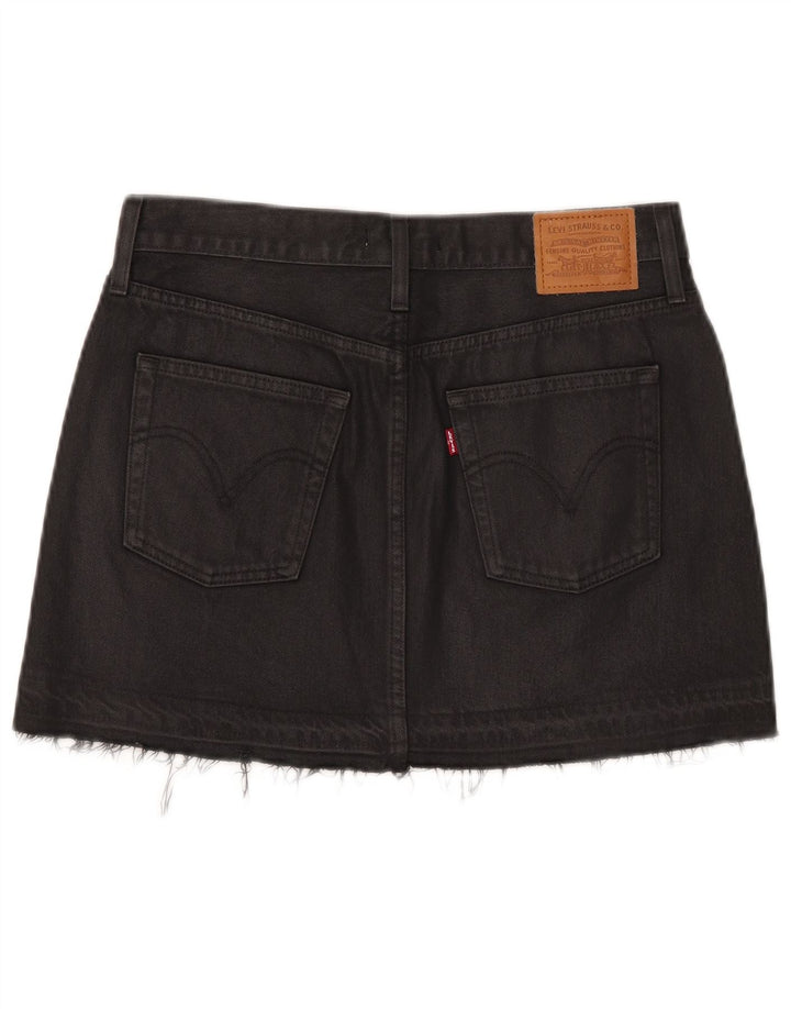 Γυναικεία Μίνι Τζιν Φούστα Levi's W27 Μικρή Μαύρη Βαμβακερή