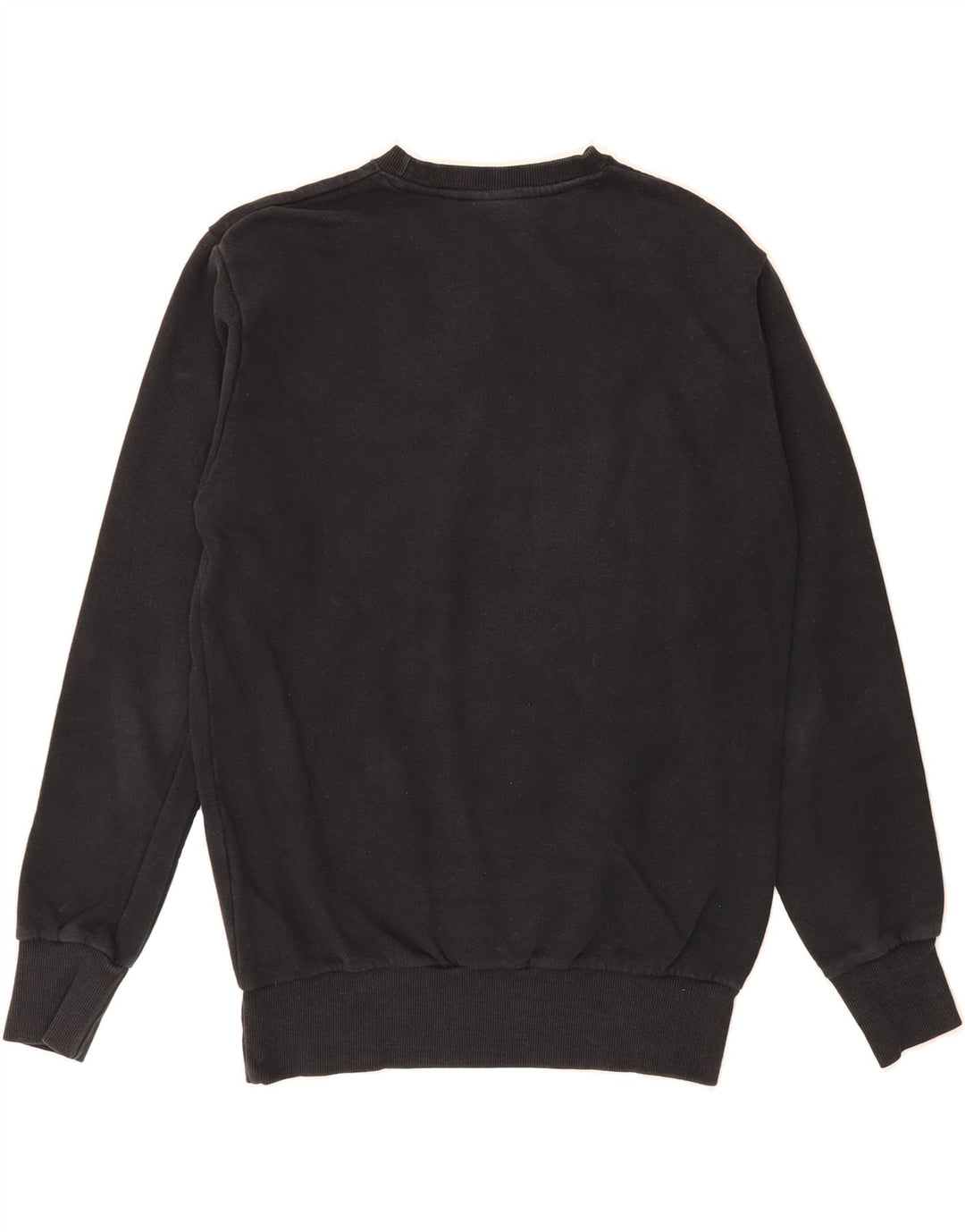 ELLESSE Womens Oversized Graphic Sweatshirt Jumper UK 10 Small Black Vintage Ellesse and Second-Hand Ellesse from Messina Hembry 