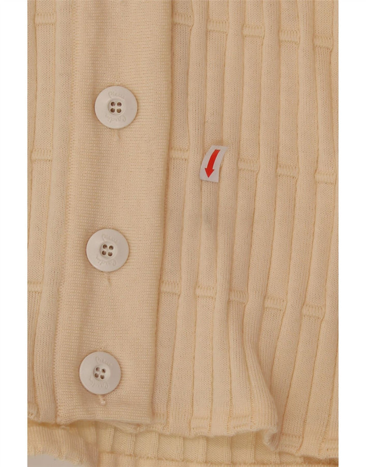 PIERRE CARDIN Womens Oversized Cardigan Sweater UK 10 Small Beige Vintage Pierre Cardin and Second-Hand Pierre Cardin from Messina Hembry 