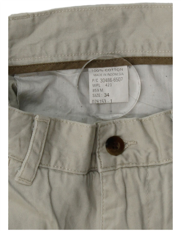 DOCKERS Ανδρικό Σορτς Chino Khakis W34 Μεγάλο Μπλε Βαμβακερό