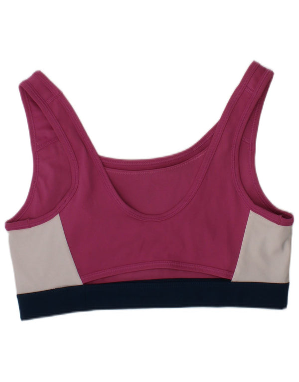 Γυναικείο γραφικό αθλητικό σουτιέν Nike Dri Fit Κορυφαίο μεσαίο ροζ χρώματος Sports