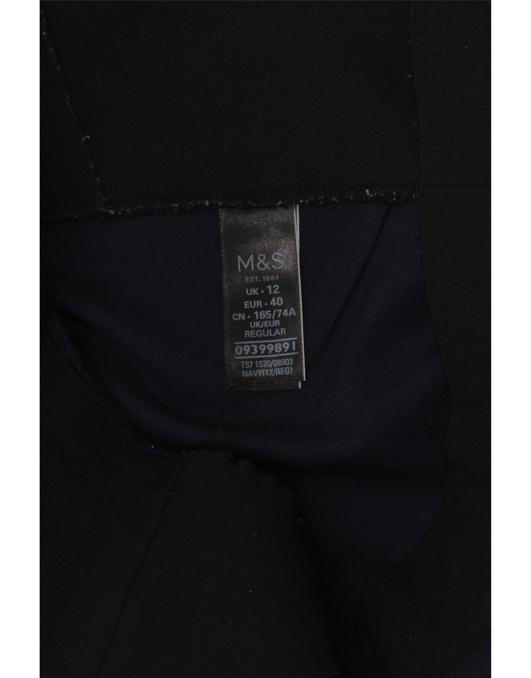 Marks & Spencer Γυναικεία κολάν κανονικής εφαρμογής UK 12 μεσαίου μήκους μπλε βισκόζη