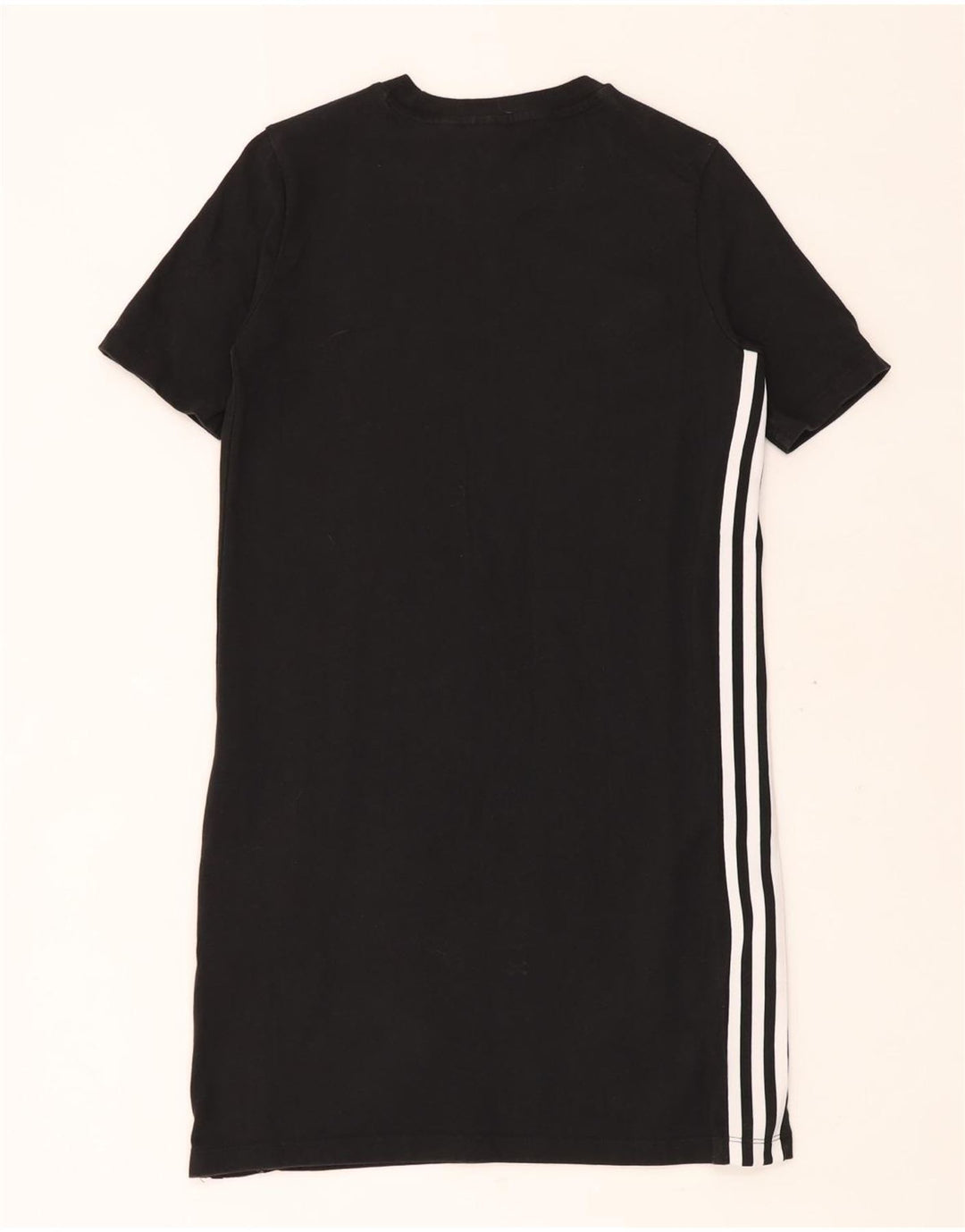Γυναικείο T-Shirt Φόρεμα ADIDAS UK 6 XS Μαύρο βαμβακερό