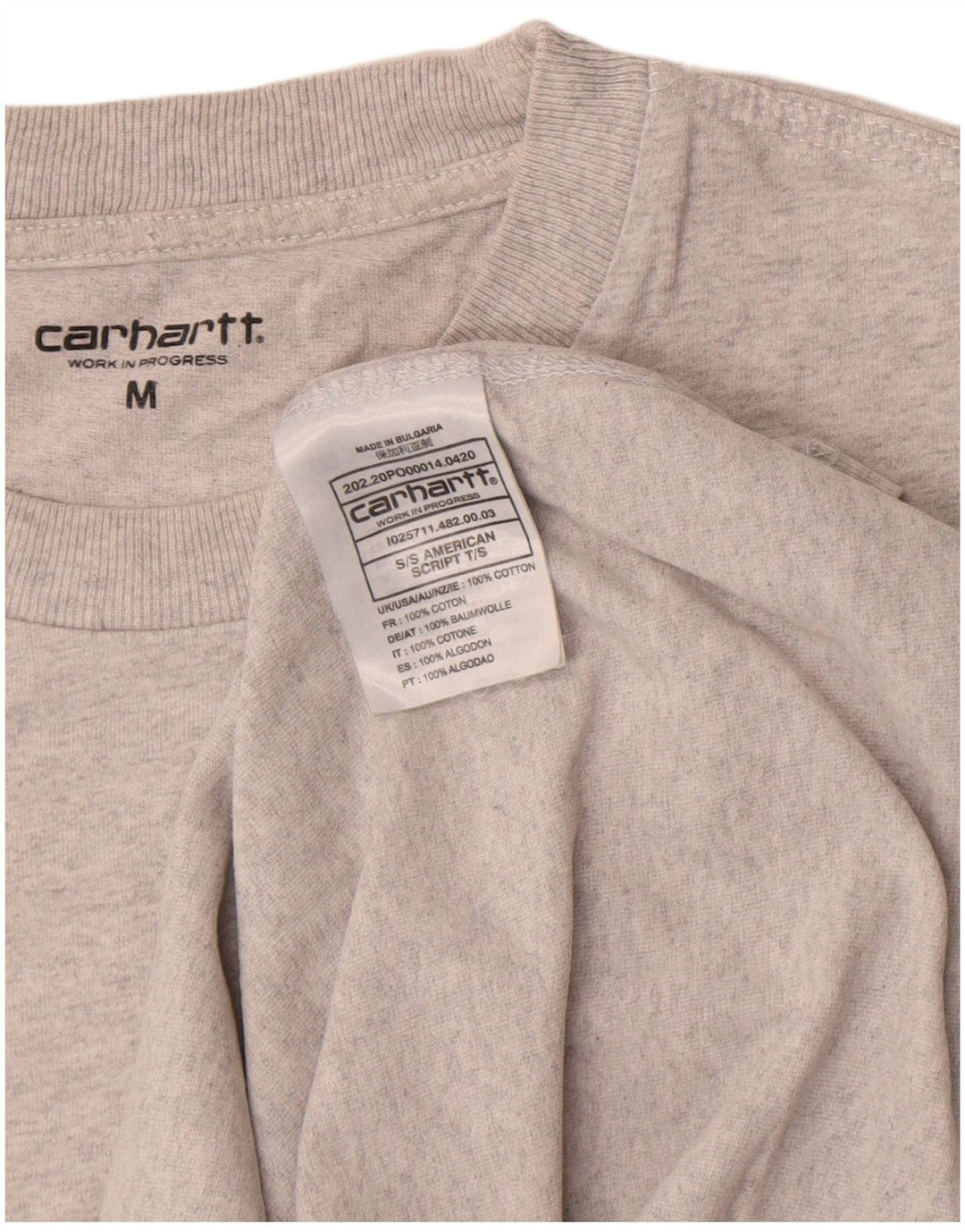 Ανδρικό T-Shirt Carhartt Top Μεσαίο γκρι βαμβακερό