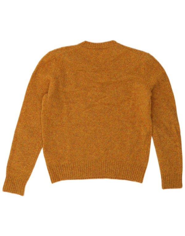 Γυναικείο πουλόβερ Benetton Crew Neck Jumper UK 14 Μαλλί μεσαίου πορτοκαλί