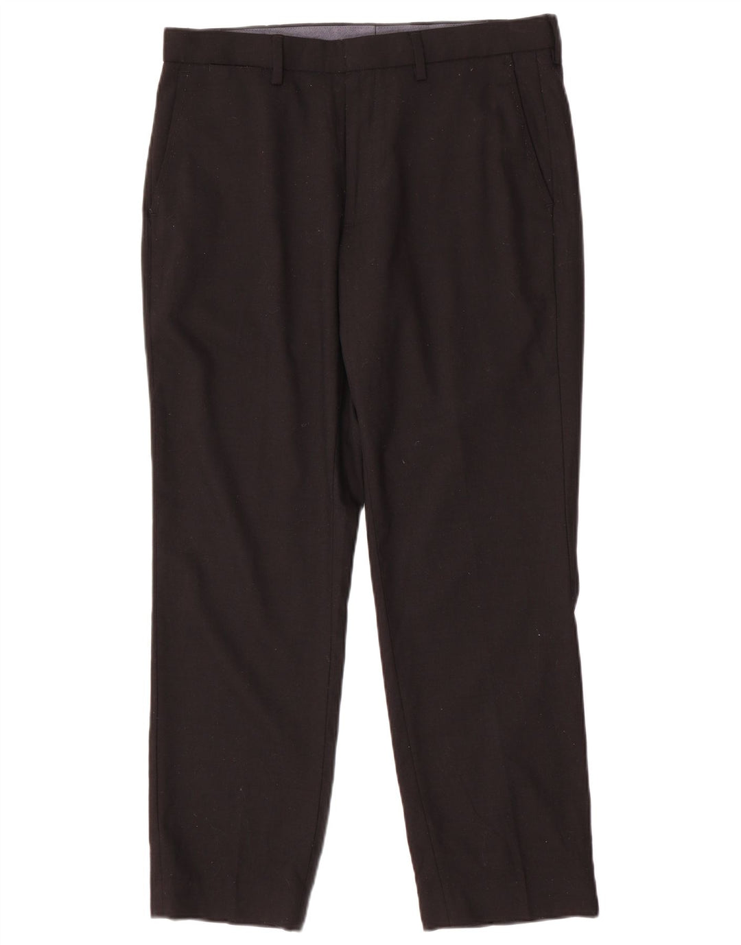 Marks & Spencer Ανδρικό παντελόνι Chino με κανονική εφαρμογή W34 L29 Μαύρο μάλλινο
