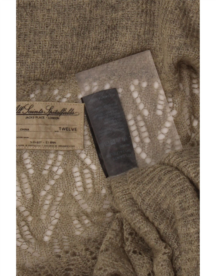 Γυναικείο πουλόβερ ALL SAINTS Oversized Crop Cardigan Μέγεθος 12 Πράσινο