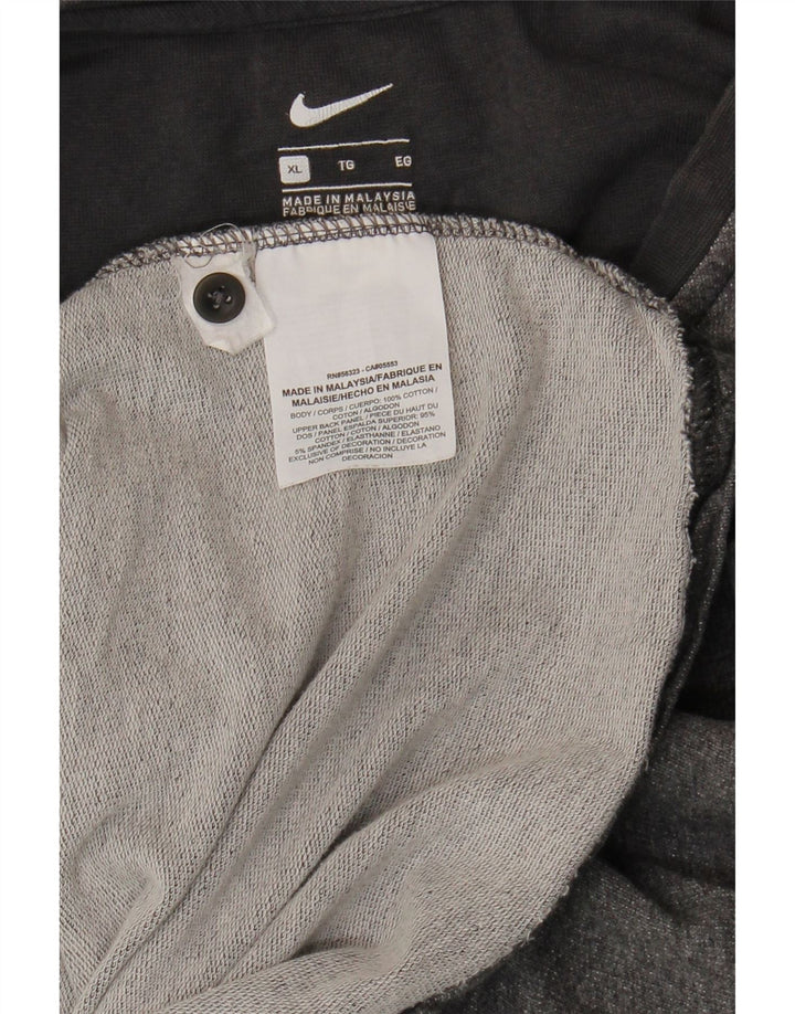 NIKE Mens Top Long Sleeve XL Grey Colourblock Cotton Vintage Nike and Second-Hand Nike from Messina Hembry 