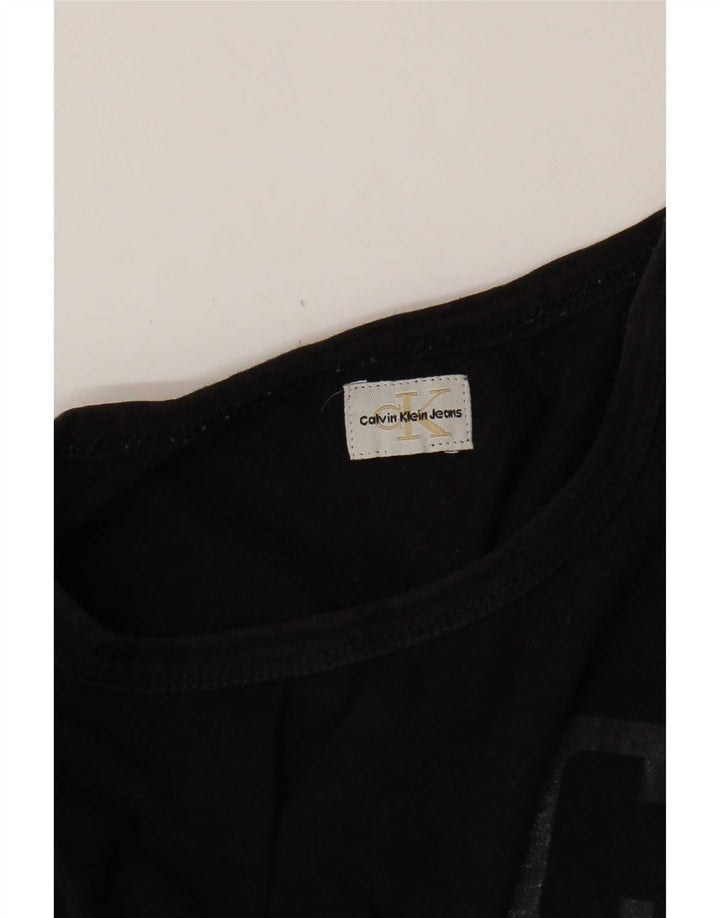 Calvin Klein Jeans Ανδρικό γραφικό τοπ Μακρυμάνικο μικρό μαύρο