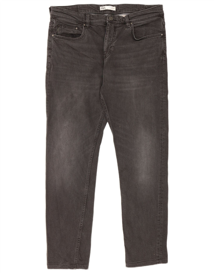 Zara Ανδρικό Slim Jeans EU 46 XL W36 L30 Μαύρο