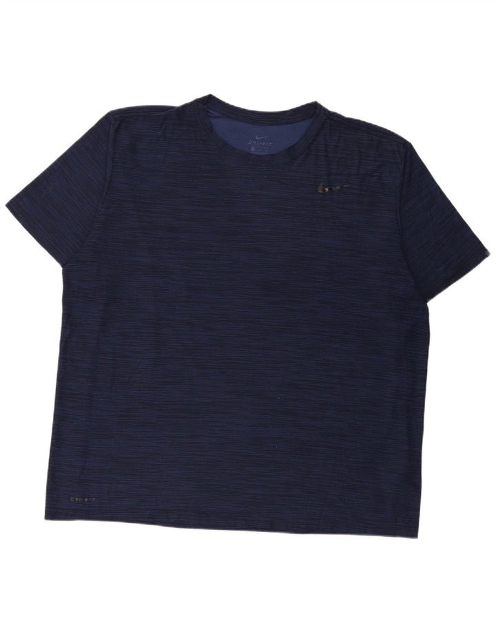Ανδρικό μπλουζάκι Nike Dri Fit Top 2XL μπλε ναυτικό πολυεστέρας