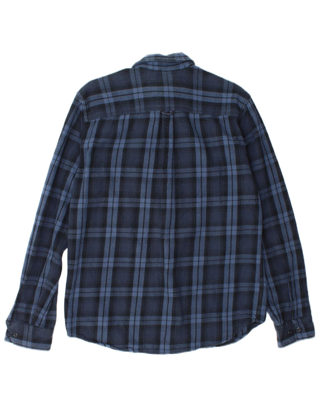 Jack & Jones Ανδρικό φανελένιο πουκάμισο μεγάλο μπλε βαμβακερό