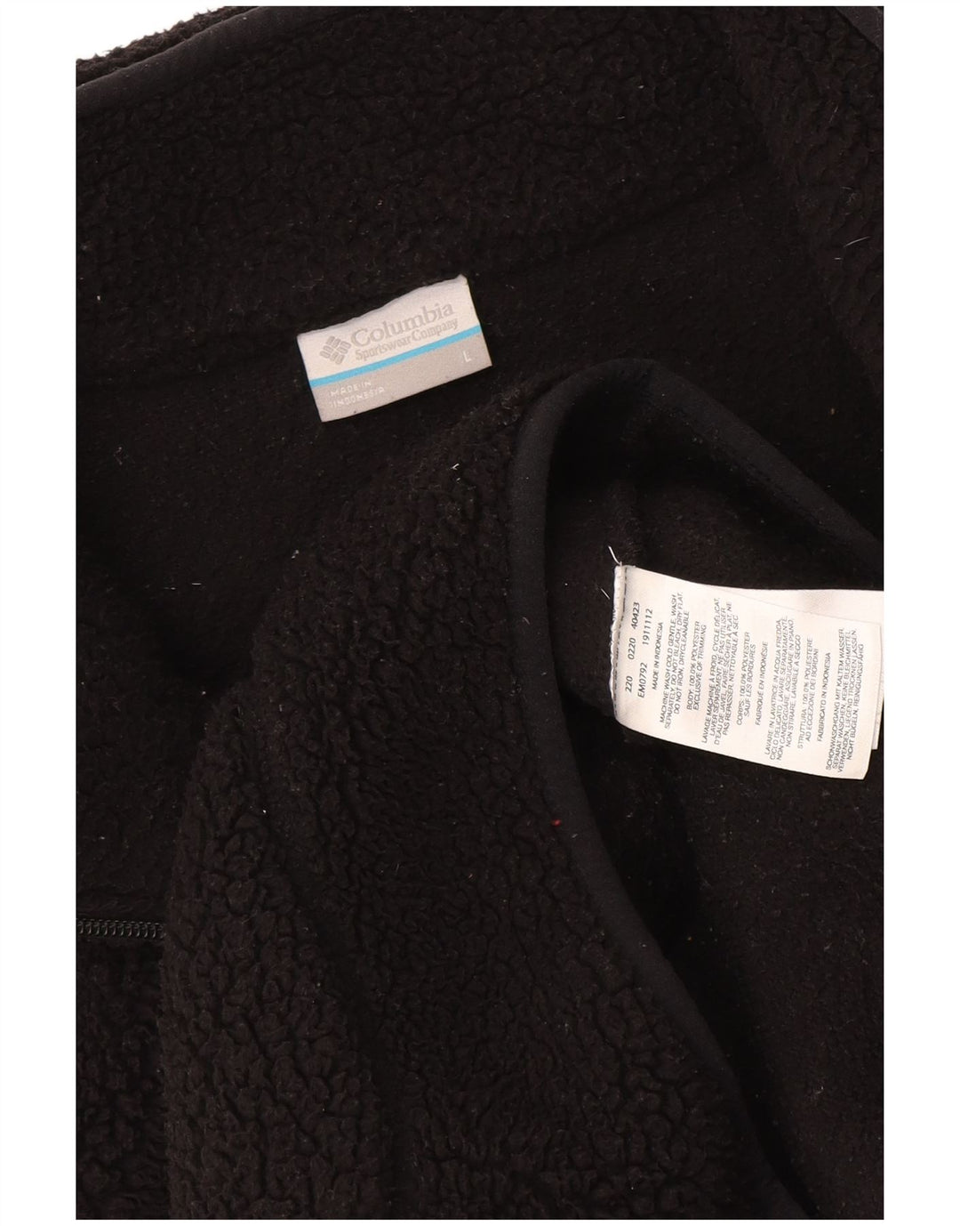 Columbia Ανδρικό Fleece Jacket UK 40 Large Black Polyester