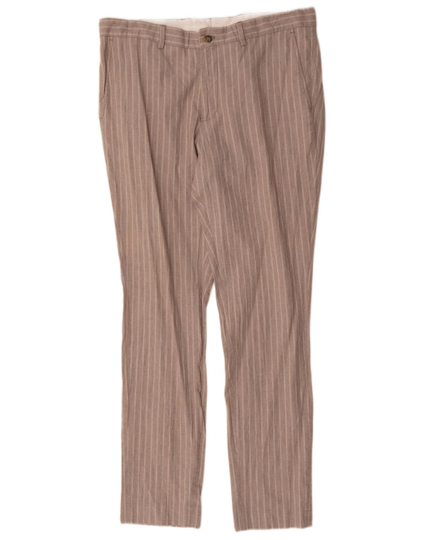 Jack & Jones Ανδρικό παντελόνι Chino IT 52 XL W36 L31 Γκρι ριγέ
