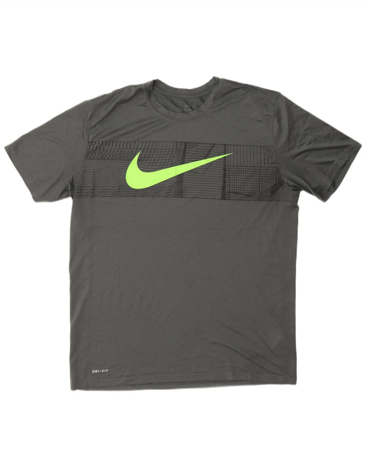 Ανδρικό T-Shirt Nike με γραφικό Dri Fit Top XL Grey Polyester